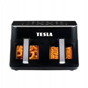 Eratio TESLA AirCook DualZone Q460 XXL 9 l divkameru daudzfunkcionāls (AIRCKDZQ460XXLBLK)