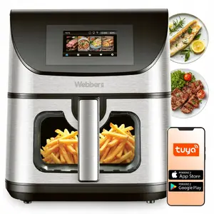Аэрогриль Webber 05AF938TFT — 8 л, 2200 Вт, Wi‑Fi, антипригарное покрытие, 10 программ