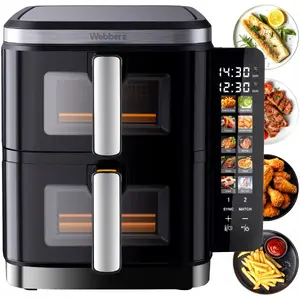 Аэрогриль Webber 05AF901 двойная вертикальная безмасляная фритюрница 2800 Вт 11 л XXL