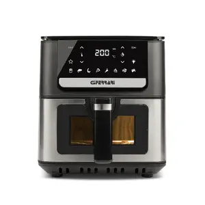 G3 Ferrari G10207 обжарочный аппарат Одиночный 6,5 L Автономный 1700 W Аэрофритюрница с горячим воздухом Черный, Нержавеющая сталь