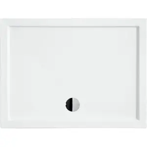 Shower tray BESCO Alpina slimline rectangular 120 x 80 cm