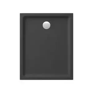 Shower Tray CERSANIT TAKO 100×80×4 cm Rectangular Black Matte