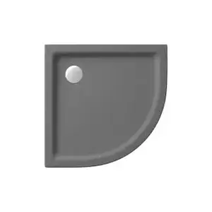 Shower Tray CERSANIT Tako semi-circular 80 cm gray matte