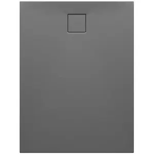 Shower Tray CERSANIT SET C254 BRODZIK PROST TAKO SLIM 120x90x4.5 cm Gray Matte with Waste (VIRT)