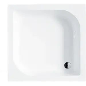 Shower tray BESCO Ares square 90 x 90 cm (BAA-90-KW) - acrylic, low-profile