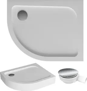 Shower Tray Polimat ORIS compact right 100×80×3.5×14 cm