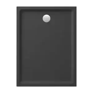 Rectangular Shower Tray CERSANIT TAKO 120x90x4 cm Black Matte