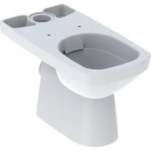 Унитаз-чаша GEBERIT Selnova Square напольный, воронкообразный выпуск, B35×H40×T68 см, частично скрытые крепления, горизонтальный выпуск, Rimfree