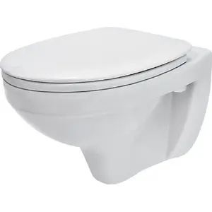 Wall-mounted toilet CERSANIT Delfi model K97-140, wall-hung ceramic WC pan