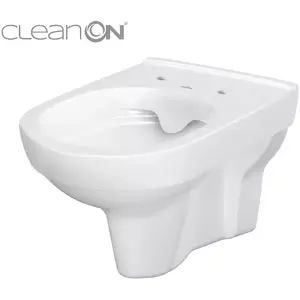 Подвесной унитаз CERSANIT City New с покрытием Clean On, без сиденья