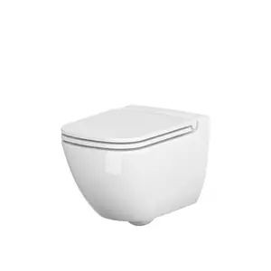 Унитаз CERSANIT Caspia New Clean-On без сиденья, керамический, безободковый