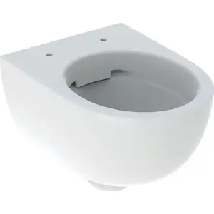 Подвесной унитаз GEBERIT Selnova Compact Premium, без ободка, короткий вынос B35,5×H33×T49 см, скрытое крепление