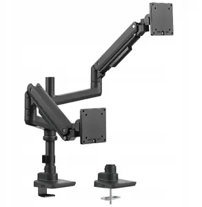 Monitor desk mount Brateck LDT69-C024P gas spring arm — single-screen, desk clamp/through-desk installation