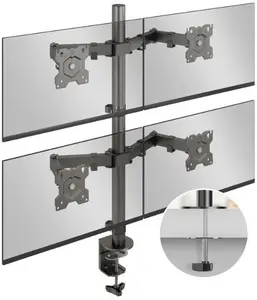 ONKRON D421E-B monitora stiprinājums un statīvs 81,3 cm (32") Galds Melns