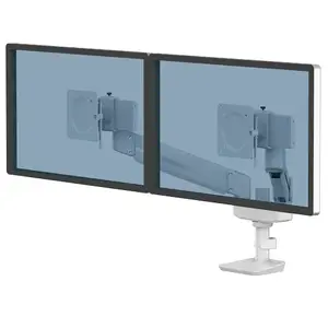 Fellowes Tallo Compact Dual Monitor Arm White
