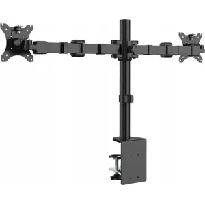 Desk mount for 2 monitors Ergosolid NF12, supports 10"–30" screens, dual-arm adjustable