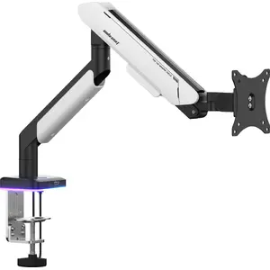 Monitor mount Anda Seat Stealth II PRO RGB adjustable swivel arm for 17–42" monitors, white