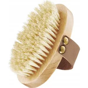 Sausā ķermeņa suka No name GLOV_Dry Body Brush — dabīgas saržas, koka rokturis