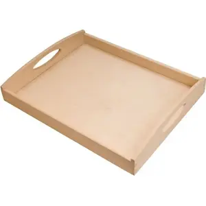 Koka servēšanas šķīvis PRACTIC Practic Taca drewniana 39 cm – apaļš koka šķīvis 39 cm