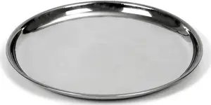 Serving tray ORION 28 cm round stainless steel plate — universal