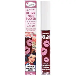 Lip Plumper Gloss Golden Rose THE BALM Instant Plump Your Pucker Night Rider 2.7 ml