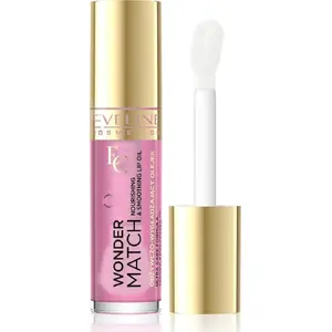 Lūpu eļļa EVELINE KOLOROWKA Wonder Match barojoša, izlīdzinoša 02 Delicate Rose 5 ml