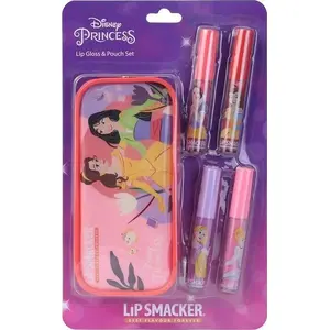 Lip Smacker Disney Princess Lip Gloss Set 4×6 ml with Pouch — flavored lip glosses