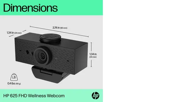 HP 625 FHD Tīmekļa kamera Photo 12
