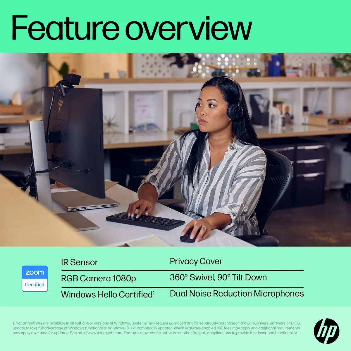 HP 625 FHD Tīmekļa kamera Photo 13