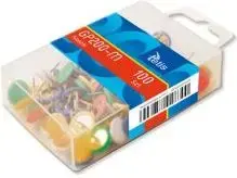 Push pins Tetis GP200-m — colored map pins, pack of 100