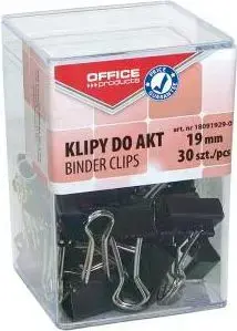 Binder Clips office products model 18091929-05 — metal spring clips, small size