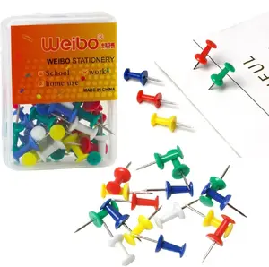 Push Pins for Cork Boards Lean set — 40 pcs, multicolored, office and school use