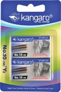 Скобы Kangaro No. 10-1M, 2 x 1000 шт., стандартные офисные скобы