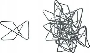 Paper Clips Victory Office Product cross-shaped 45 mm pack of 50 — metal office fasteners