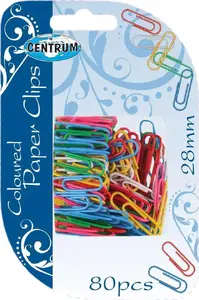 Office paper clips Centrum round 28 mm 80 pcs 80821