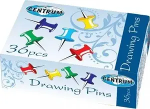 Push Pins Centrum Beczółki Tablicowe 36 pcs — map and notice board pins