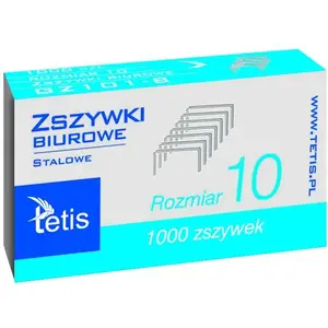 Скобы Tetis Zszywki 10 Mini GZ101-B — маленькие скобы для мини степлеров, офис/дом