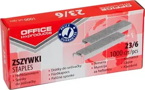 Скобы для степлера Office Products 23/6, 1000 шт., для степлеров 23/6