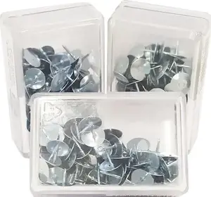 Кнопки-гвоздики металлические Victory Office Product, 100 шт. в пластиковой коробке