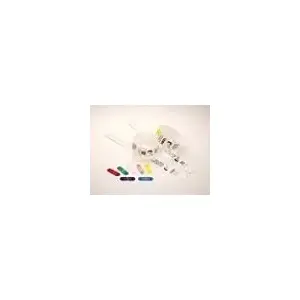 Zebra Clips for use with QuickClip Wristbands Red