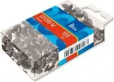 Tetis push pins GP200‑V black — pack of 100