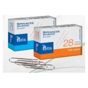 Paper clips Tetis metal 25 mm, pack of 100 — steel office clips