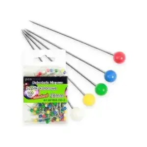 Staples Penword Szpilki 28 mm colored standard – office stationery push pins