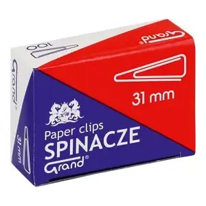 Triangle Paper Clips Grand model T31, pack of 100, metal triangle clips