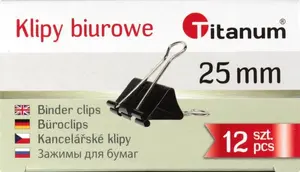 Paper clips Titanum 25 mm, pack of 12, model 397823