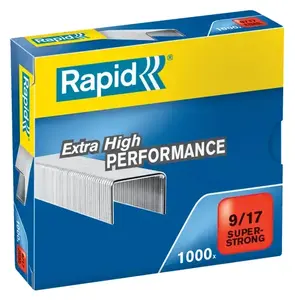Rapid Staples SuperStrong 9/17 Galvanized Box of 1000