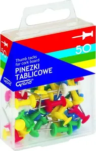 Push Pins HERLITZ PINEZKI BECZUŁKI (50) — pack of 50 push pins for noticeboards