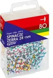 Binder Clips Grand 28 mm Zebra, 80 pieces