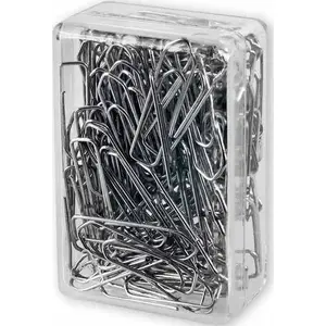 Paper Clips Victory Office Product triangular 26 mm, 100 pcs, plastic container