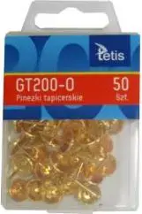 Гвозди для обивки Tetis GT200‑O — упаковка 50 шт., мебельные штифты металлические